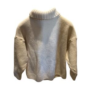 Montgomery 100% Merino Wool Turtleneck Sweater | Cream | England | Medium